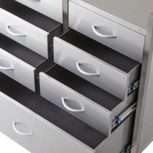 Stainless Steel Resuscitation Trolley Seven Drawer - Pacific Medical - Image 2