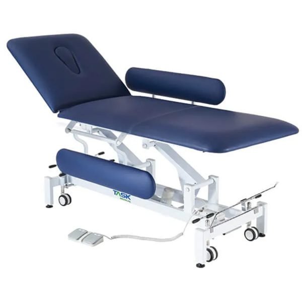 Task Medical Hi-Lo Examination Couch With Side Rails Three Section 1 Motor 70cm Wide - Image 2