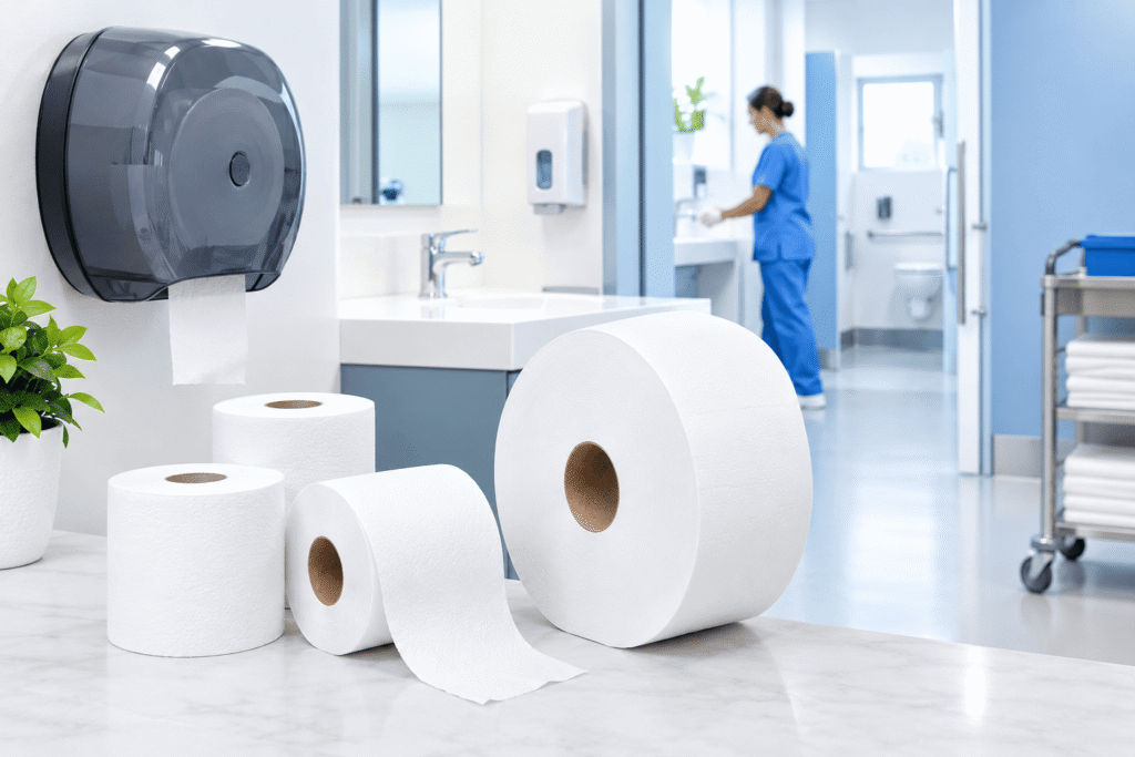Toilet Paper Rolls and Jumbo Rolls for Hospitals and Clinics
